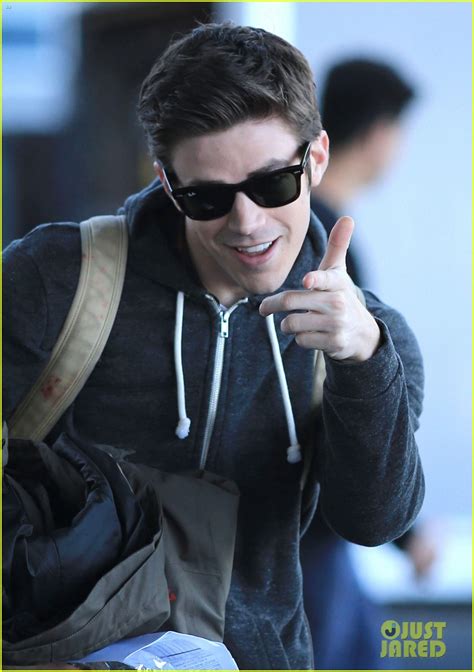 this is what happens when grant gustin sees paparazzi while filming