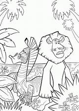 Madagascar Coloring Pages Coloringpages1001 Book Alex Marty Para Print sketch template