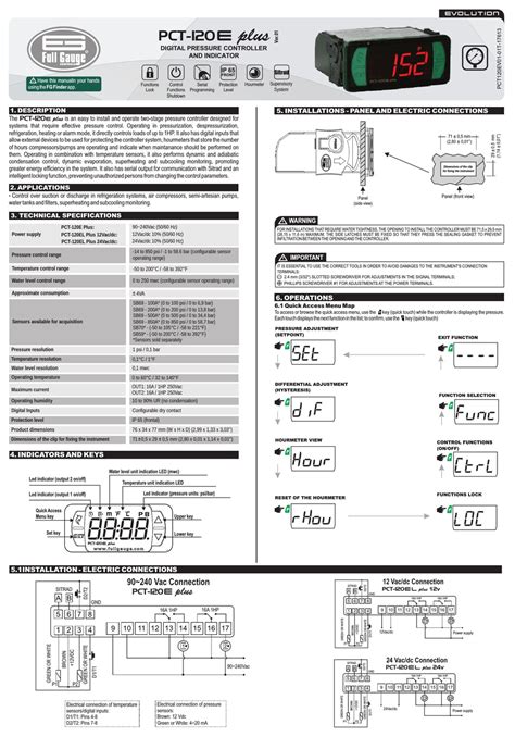 full gauge controls pct   manual   manualslib