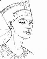 Nefertiti Egyptian Queen Drawing Pages Coloring Sketch Deviantart Drawings Template Getdrawings Add Favourites Digital sketch template