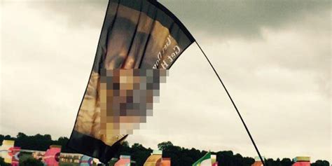 kim kardashian slut shamed by sex tape flag during kanye west s glastonbury set huffpost uk