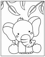 Elefante Colorir sketch template
