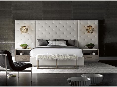 universal furniture modern brando king bed  panels