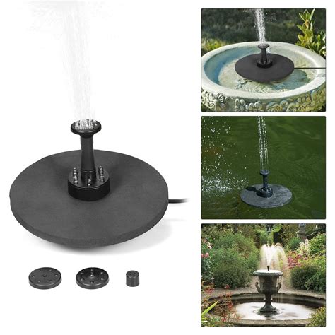 solar fountain pump  led lighting  remote control battery
