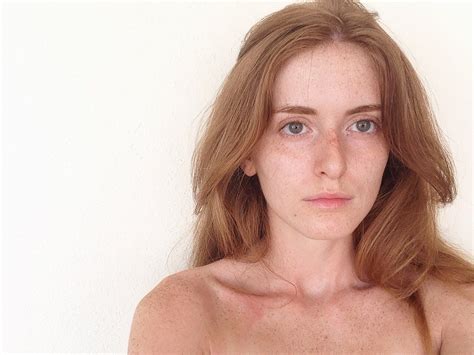 Fiery Italian Redhead Portrait Beauty Freckles Long