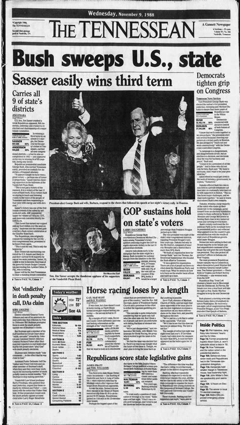 tennessean newspaper historic front pages