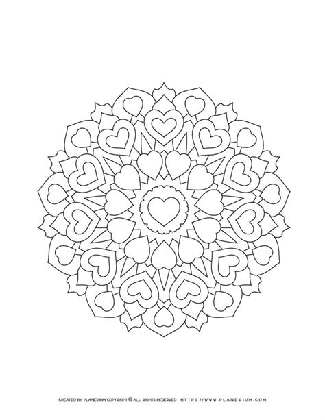 valentines day mandala coloring pages coloring pages