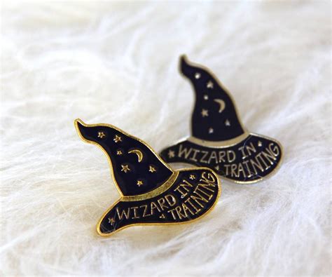 Wizard In Training Enamel Pin Magic Wizardry Funny T Etsy Harry