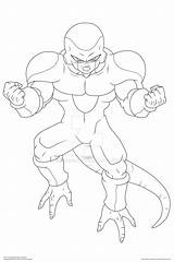 Frieza Lineart Moxie2d Drawings Deviantart Manga sketch template