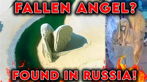 fallen angel statue discovered  russia euphrates river connection youtube