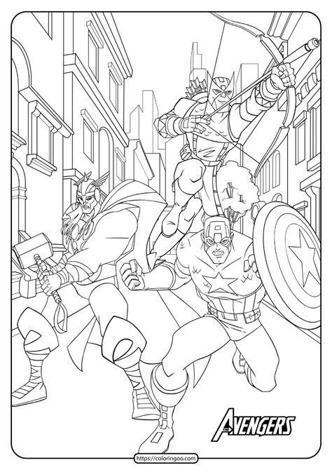 printable  avengers coloring book  pages  avengers coloring