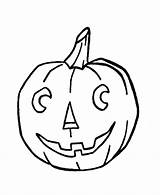 Pumpkin Halloween Coloring Pages Drawing Pumpkins Line Easy Jack Lantern Kids Smiling Cute Cliparts Funny Print Clip Clipart Printable Sheets sketch template