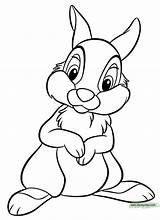 Thumper Bambi Disney Drawing Drawings Coloring Pages Cartoon Character Disneyclips Coloriage Printable Characters Cute Related Colouring Easy Le Entitlementtrap Print sketch template
