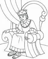 King Coloring Throne David Pages Sitting His Color Kids Worksheet Ages Any Printable Book Coloringhome Via Clipartmag sketch template