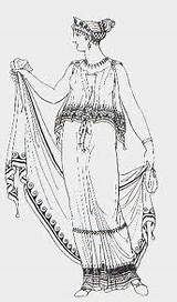 Ancient Greek Fashion Roman Greece Costume Peplos Costumes Clothing Dress Doric History Rome Grecia Women Bc Stola 5th Romanos Which sketch template