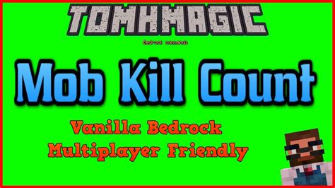 mob kill count bedrock youtube