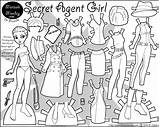 Paper Marisole Agent Doll Printable Dolls Monday Secret Girl Pages Paperthinpersonas Print Friends Coloring Marisol Click Spy Board Printables Color sketch template