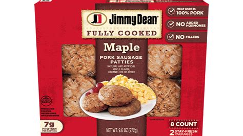 precooked sausage maple pork patties jimmy dean® brand