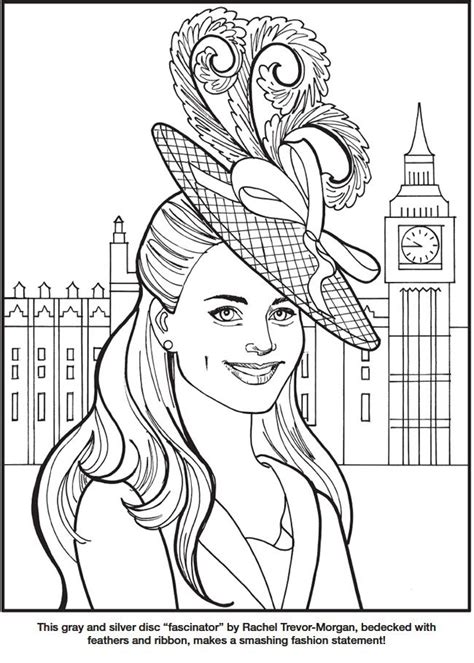 kate  duchess  cambridge royal fashions coloring book  eileen