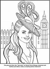 Coloring Pages Kate Royal Book Duchess Sheets Doverpublications Dover Publications Royalty Fashion Princess Cambridge Fashions Adult Rudisill Eileen Miller Printable sketch template