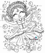 Sherri Baldy Coloring Bestie Gypsys Lil Img3 Digi Stamp Instant Doll sketch template