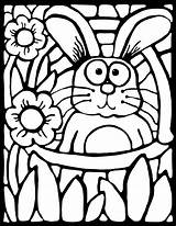 Easter Coloring Colouring Stained Glass Spring Place Value Oobleck Grab Teaching Pages Sheets Sheet Bunny Whimsy Workshop Color Lines Assessment sketch template