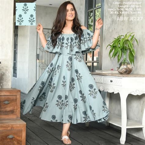 share  whatsapp cotton long dress frock fashion frock  women