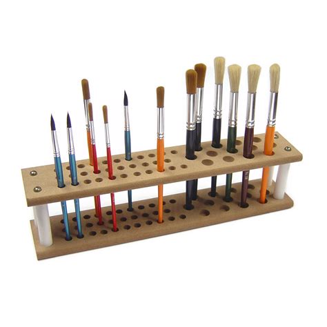 wooden paint brush holder gls educational supplies