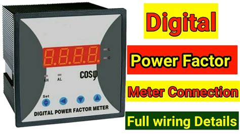 phase power factor meter connection  diagram details  hindi pf meter full connection