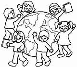 Coloring Diversity Pages Cultural Children Getdrawings sketch template