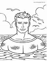 Aquaman Coloring Pages Cartoon Printable Kids Color Sheets Character Colorir Para Fun Book Back Sheet Acoloringbook Artigo sketch template