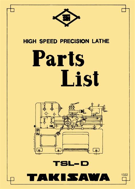 takisawa webb royal tsl   speed metal lathe parts list manual ozark tool manuals books