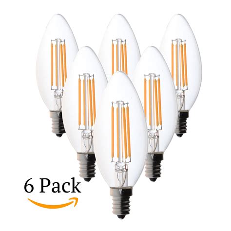 candle led bulbs  replacement nondimmable warm white pack     find