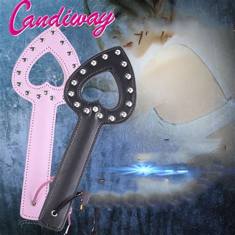 Heart Spanking Leather Paddle Bdsm Adult Game For Couples Sex Toys