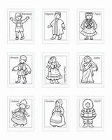 Around Coloring Types Different Clothing Children Worksheets Kids Pages Costumes Preschool Education Activities Traditional Cool Studies Friends Social Theme sketch template