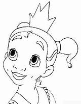 Tiana Coloring Princesas Prinzessin Tudodesenhos sketch template