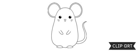 mouse template clipart