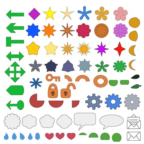 simple shapes icons vector   creazilla