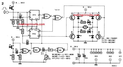 automatic sliding door circuit