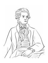 Thomas Jefferson Coloring Pages Lafayette Marquis Printable sketch template