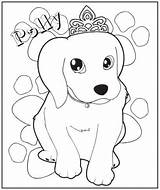 Coloring Princess Puppy Pages Printable Personalized Kids Partyideapros Pet Pony sketch template