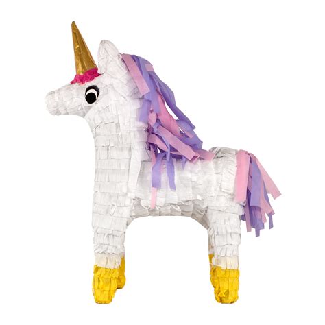 unicorn party pinata  gold horn white    walmartcom