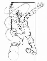 Coloring Pages Daredevil Printable Superheroes Colouring Marvel Library Clipart Super Line Flash Popular sketch template