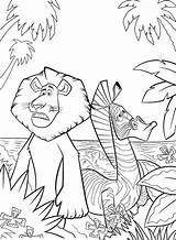 Coloring Madagascar Pages sketch template