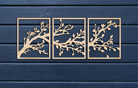 tree branches wall decor  wood decorative wooden wall etsy