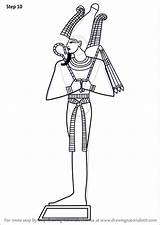 Osiris Egyptian Drawingtutorials101 Religions sketch template