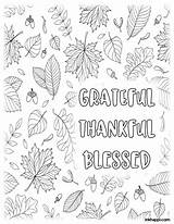 Coloring Pages Thanksgiving Gratitude Thankful Blessed Grateful Printable Sheets Inkhappi Colouring Thankfulness Am Printables Show Print Decor Fun Fall sketch template