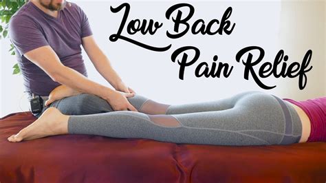 No More Low Back Pain Leg And Glute Massage Tutorial With Relaxing Music