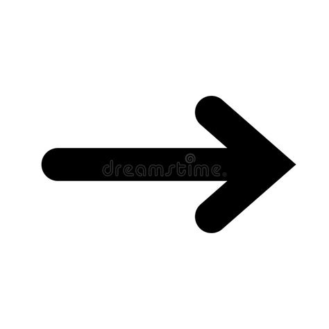 vectorpictogram pijl rechts zwart pijlsymbool vector illustratie illustration  vouwen