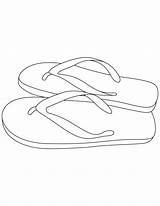 Slipper Slippers Coloringhome Insertion sketch template